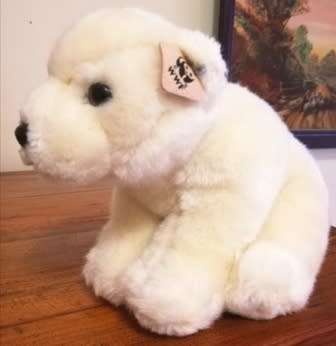 Plush Polar Bear WWF World Wildlife Fund.  20cm.