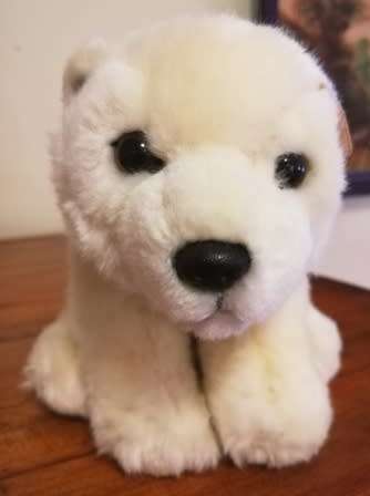 Plush Polar Bear WWF World Wildlife Fund.  20cm.