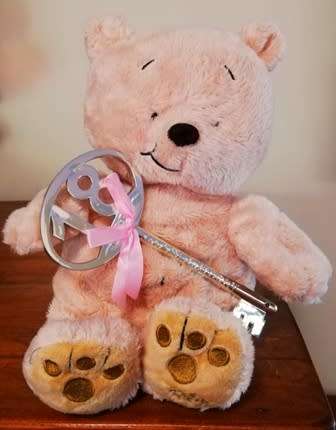 Only 40 Limited Edition. Hallmark Cards Roly Bear. 18th Happy Birthday Key. RARE!