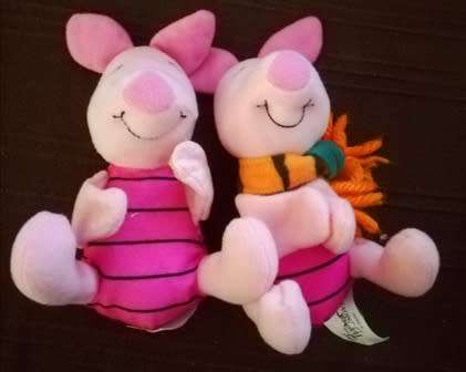 McDonald`s Piglet Kids Happy Meal Finger Puppet & Disney`s The Tigger Movie Piglet Puppet!