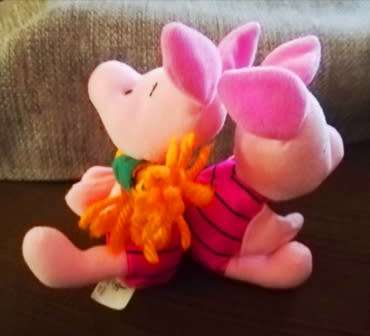 McDonald`s Piglet Kids Happy Meal Finger Puppet & Disney`s The Tigger Movie Piglet Puppet!