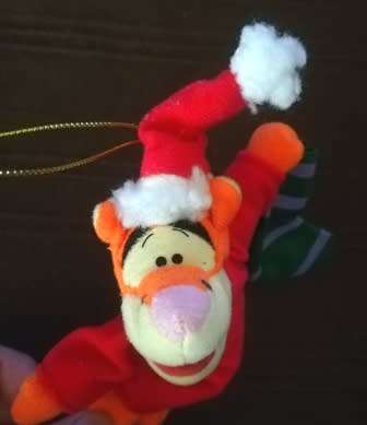 Disney`s Tigger Christmas Tree Decoration. Plush Animal Toy! 15cm.