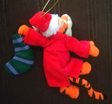 Disney`s Tigger Christmas Tree Decoration. Plush Animal Toy! 15cm.