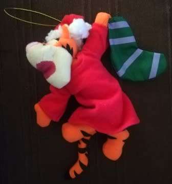 Disney`s Tigger Christmas Tree Decoration. Plush Animal Toy! 15cm.