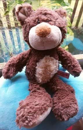 Honey the floppy, super soft Nicci Bear!  Beautiful!  28cm