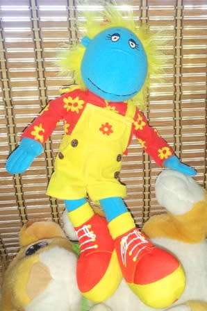 Bella from the Tweenies TV show. Cutest blue plush doll! 38cm.