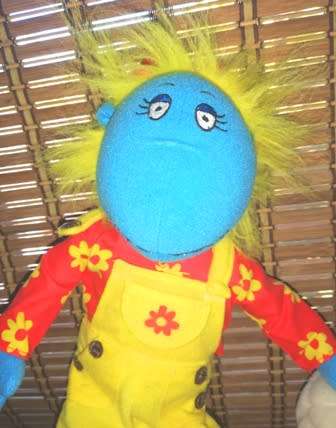 Bella from the Tweenies TV show. Cutest blue plush doll! 38cm.