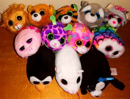 12x Beanie Boos Teeny Ty's. Stack' Em and Collect' Em. Colourful, Soft toys.