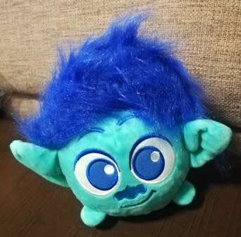 Dreamworks Blue Hair Troll Plush Soft Toy. 22cm.
