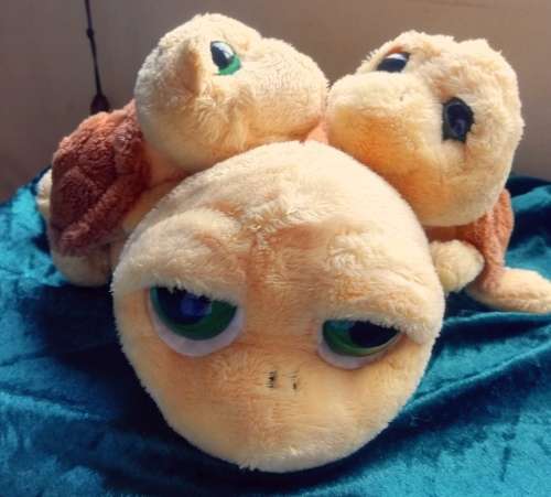 3x Lil` Peepers Shelly the Turtle Mom and Babies by Russ Berrie. Great Price!