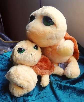 3x Lil` Peepers Shelly the Turtle Mom and Babies by Russ Berrie. Great Price!