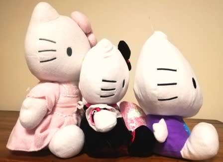 3x Hello Kitty!  Super Plush Gorgeous Toys!  28cm, 30cm and 38cm Tall.