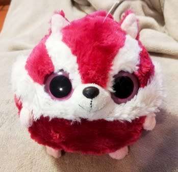 Yoohoo And Friends. Plush Ball - Chewoo the Squirrel!  Big Solid Eyes. 20cm.