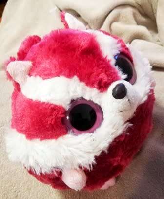 Yoohoo And Friends. Plush Ball - Chewoo the Squirrel!  Big Solid Eyes. 20cm.