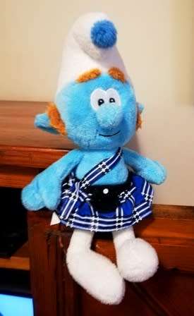 A beautiful, RARE Scottish Smurf named Gutsy, from the Smurfs movie.