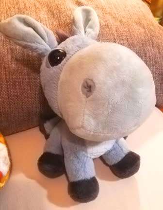 Big Headz Farmyard Hoppity the Donkey. Super Plush Soft Toy.  28cm. Cheap Price!