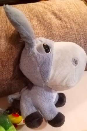 Big Headz Farmyard Hoppity the Donkey. Super Plush Soft Toy.  28cm. Cheap Price!