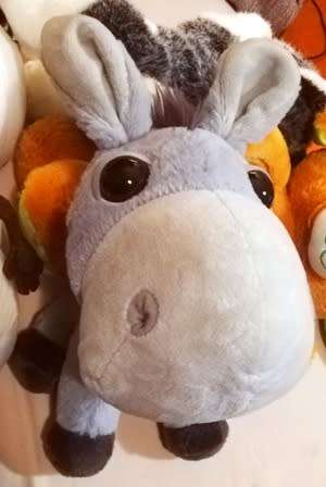 Big Headz Farmyard Hoppity the Donkey. Super Plush Soft Toy.  28cm. Cheap Price!