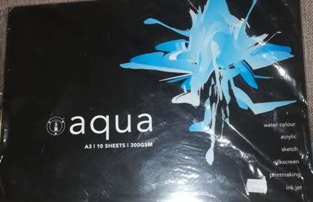 1x Art Board Aqua A3. 10 Sheets. Sealed.
