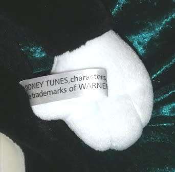 Vintage 1999 Warner Bros. Sylvester Hot Water Bottle Holder. 60cm.