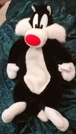 Vintage 1999 Warner Bros. Sylvester Hot Water Bottle Holder. 60cm.
