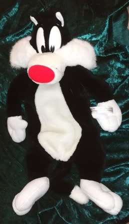 Vintage 1999 Warner Bros. Sylvester Hot Water Bottle Holder. 60cm.