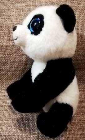 Velvety TY Beanie Boo. Ming the Panda. 18cm.