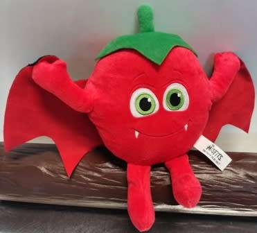 The Misfits Gang.  Dracula the Tomato plush soft toy.  30cm.