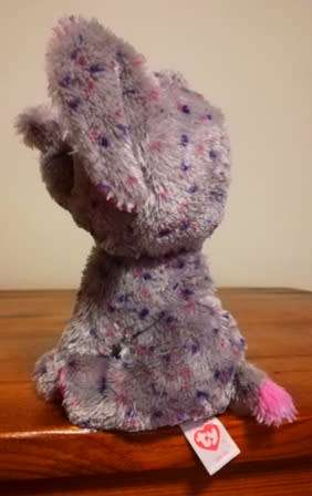 2015 TY Inc Specks the Beanie Boo Plush Elephant. 18cm.
