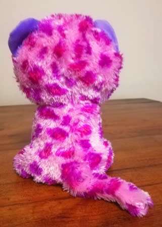 TY. Glamour the Beanie Boo. Plush Leopard with Glittery Eyes and Nose. 16cm.