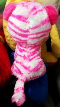 TY. Asia the Beanie Boo. Plush Tiger with Glittery Eyes and Nose. 16cm.