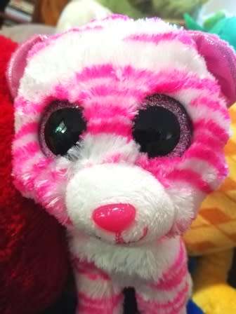 TY. Asia the Beanie Boo. Plush Tiger with Glittery Eyes and Nose. 16cm.