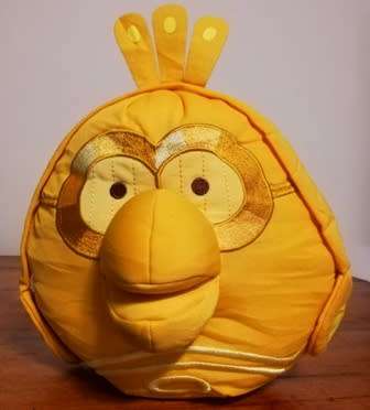 Angry Birds Star Wars. Rare Gold C-3PO. Original product of Rovio. Soft plush toy. 20cm.