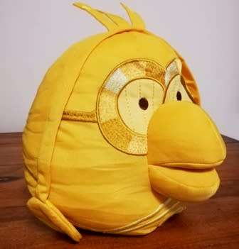 Angry Birds Star Wars. Rare Gold C-3PO. Original product of Rovio. Soft plush toy. 20cm.