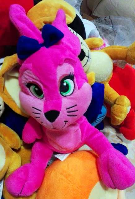 Pink Bunny for a lovely little Girl! Migros Frey plush toy. 35cm.