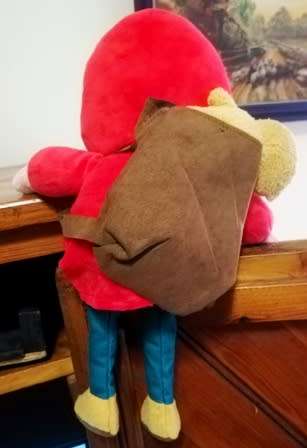 Funky Fritzy the Elf and his Teddy. Bon Ton Toys plush soft toy. 30cm.