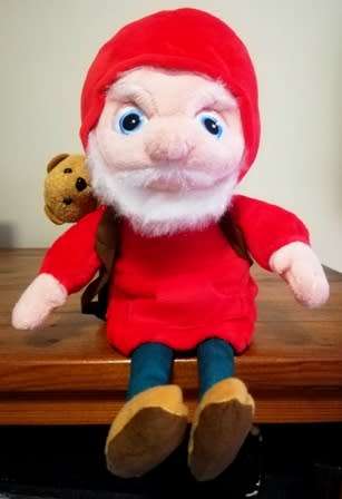 Funky Fritzy the Elf and his Teddy. Bon Ton Toys plush soft toy. 30cm.