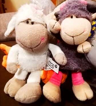 2x RARE Nici Plush Jolly Mah soft toys. 28cm.