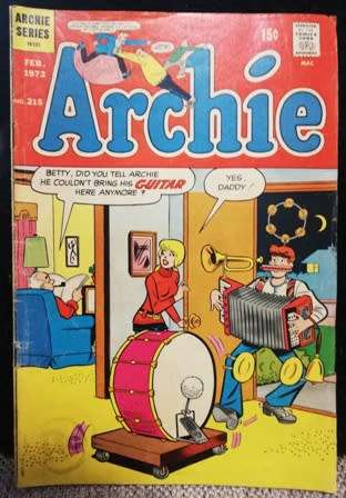 Vintage Archie Comic Book. Changing Times. Feb - 1972. No: 215.