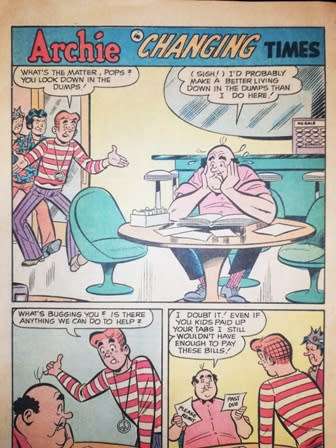 Vintage Archie Comic Book. Changing Times. Feb - 1972. No: 215.