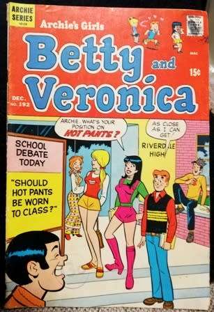 Vintage Archie Comic Book. Betty and Veronica. Dec - 1971. No: 192.