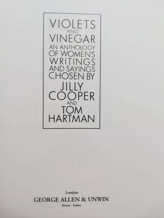 Violets and Vinegar - 1980 by Jilly Cooper & Tom Hartman.