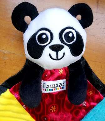 Lamaze Baby Soft Panda. Baby`s Comfort/Toy Blanket. First Class For Kids! 40cm.