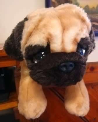 Keel Toys Signature Cuddle Puppy.  Adorable, Huggable Pug Plush Toy!  32cm.
