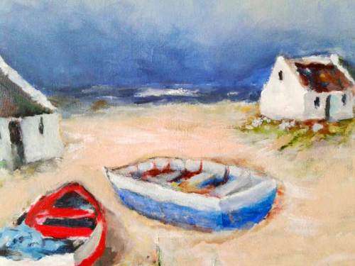 Fisherman Cottages by Inge. Beautiful painting!