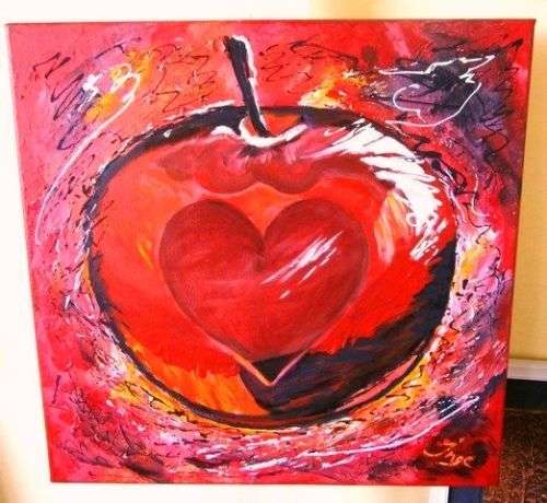 Apple of my Heart by Inge. Beautiful painting!