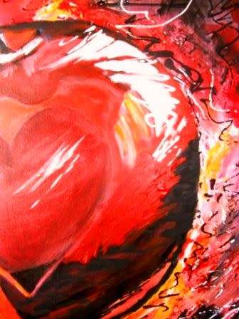 Apple of my Heart by Inge. Beautiful painting!
