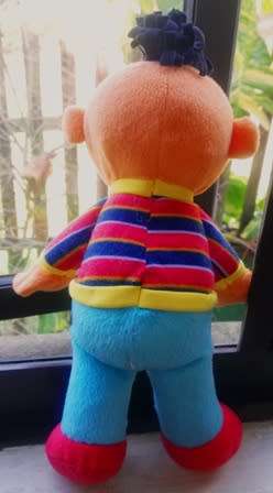 Vintage Ernie from Sesame Street by Fisher-Price. 28cm.