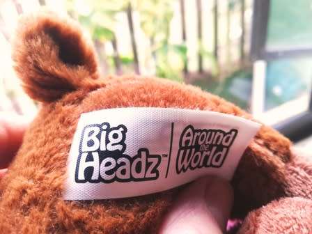 Big Headz - Around the World! Mac the Moose. Super Plush Soft Toy.  22cm. Cheap Price!