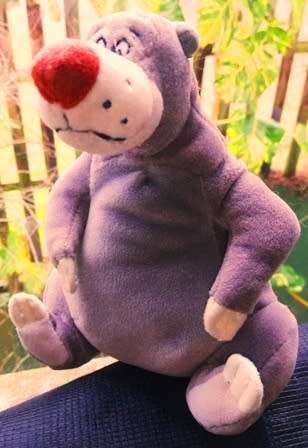 Disney`s Baloo Bear. A beanie bag, plush soft toy! 18cm.